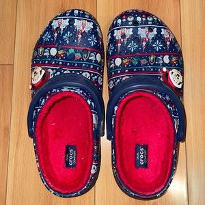 Disney Parks Holiday Fuzzy Crocs